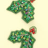 Christmas Mistletoe Post Earrings