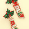 Christmas Mistletoe Holly Jolly Earrings