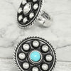 Western Bubble Jeweled Stretch Ring