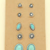 Western Theme Assorted 5 Pair Earring Set