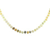 Iridescent Natural Gemstone Glass Beaded Necklace