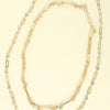 2-piece Rhinestone Chain Necklace Layered Set