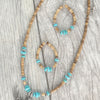Western Wood Bead Mix Thunderbird Necklace Set