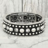 Western Bubble Beaded Cuff Bracelet