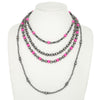 Western Multi Strand Beaded Necklace