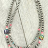 Western Multi Strand Dice Beaded Necklace