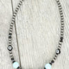Western Theme 8 Ball Beaded Necklace