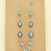 Western Theme Assorted 5 Pair Earring Set