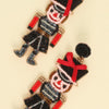 Christmas Nutcracker Seed Beaded Earrings