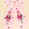 Christmas Nutcracker Bow Barrette Hair Clip