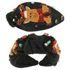 Christmas Rudolph Top Knot Headband