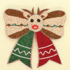 Christmas Rudolph Bow Barrette Hair Clip