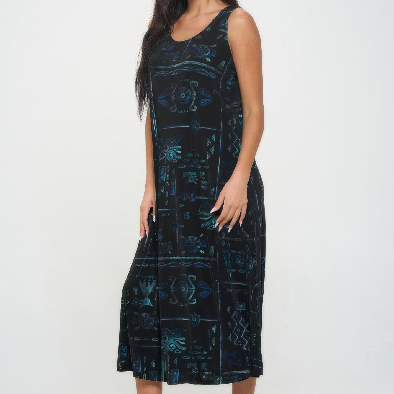 Plus Size Long Dress featuring a relaxed fit and lightweight fabric, perfect for warm weather.