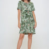 Plus Size Print Missy Dress Short Sleeve