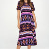 Plus Size BNS Print Long Dress