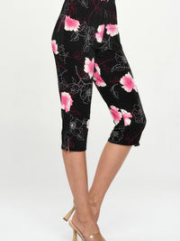 Bns Tank Capri Pants Set featuring floral printed capri pants with a comfortable waistband and sleek design.