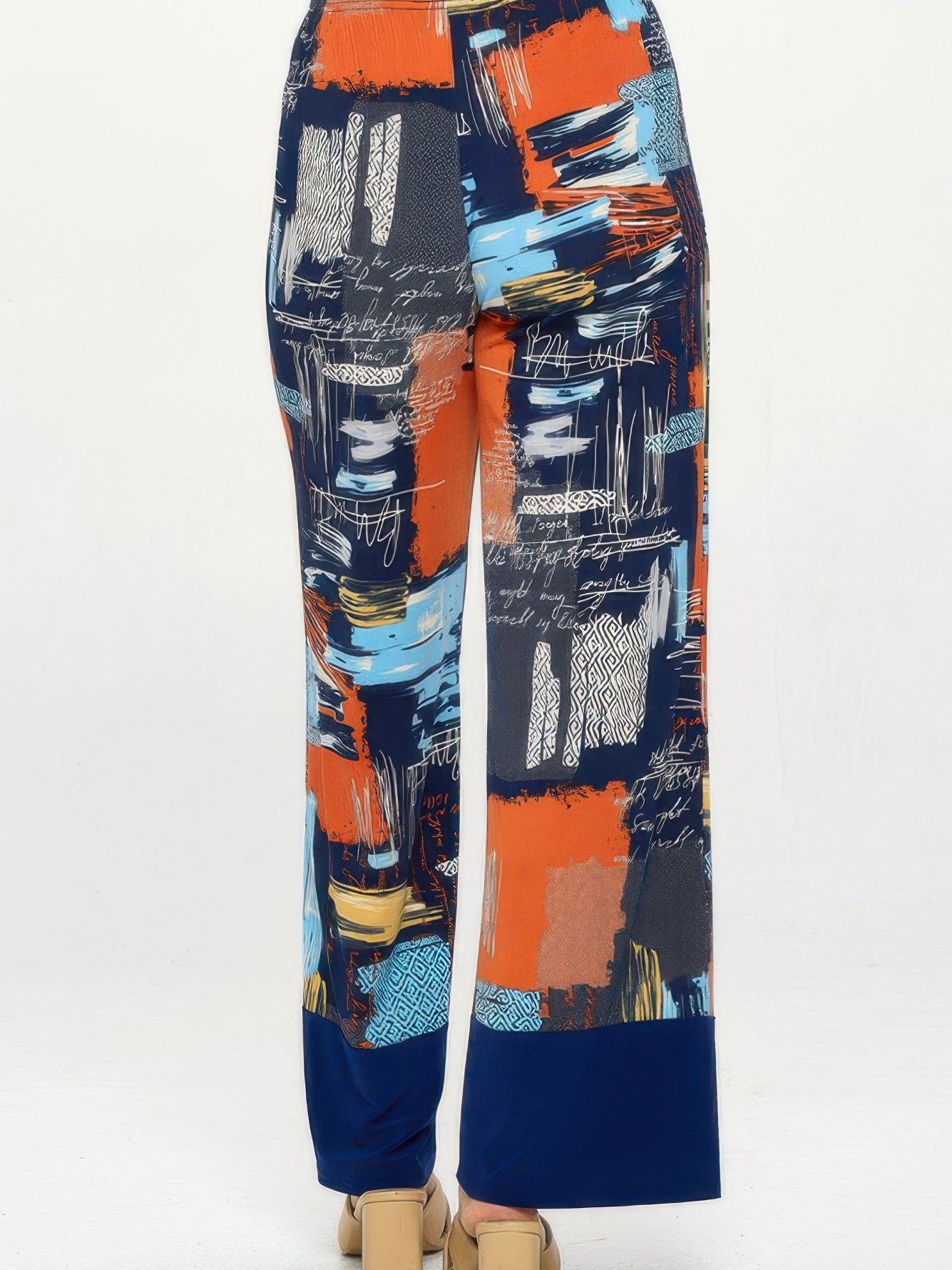 Hit Flared Pants, vibrant prints, flared silhouette, flared pants for women, soft stretch fabric for comfort.