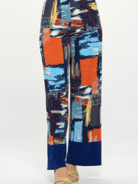 Hit Flared Pants featuring vibrant prints and contrasting solid hem, perfect flared pants for women.