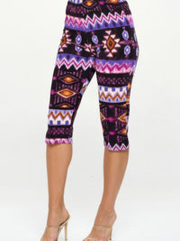 BNS Tank Capri Pants Set featuring colorful tribal pattern capri pants with a stylish design ideal for warm weather.
