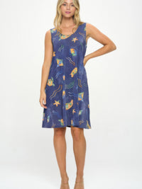 BNS Missy Tank Dress in vibrant printed design with a clean silhouette, perfect for all-day comfort.