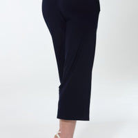 Hit Wide Leg Ankle Length Pants in navy, showcasing a relaxed fit and ankle-length style, perfect for casual and chic looks.