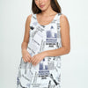 Print Short Tank Dress