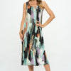 BNS Brush Stroke Print Tank Long Dress