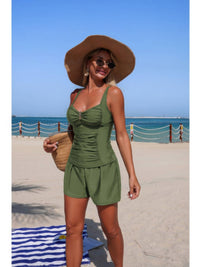 The Verano Pocket Swim Set – sling strap pleated pocket swim set, view 2