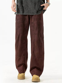 Men's Plus Size Loose Fit Casual Pants shown in a relaxed silhouette with pockets.