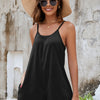 Spaghetti Strap Romper with Pockets