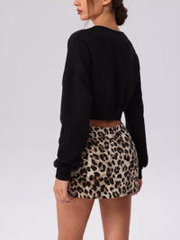 The Cleo Cropped Button Cardigan