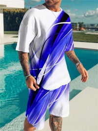 The Vivid Contrast Set – contrast top and shorts set, view 2