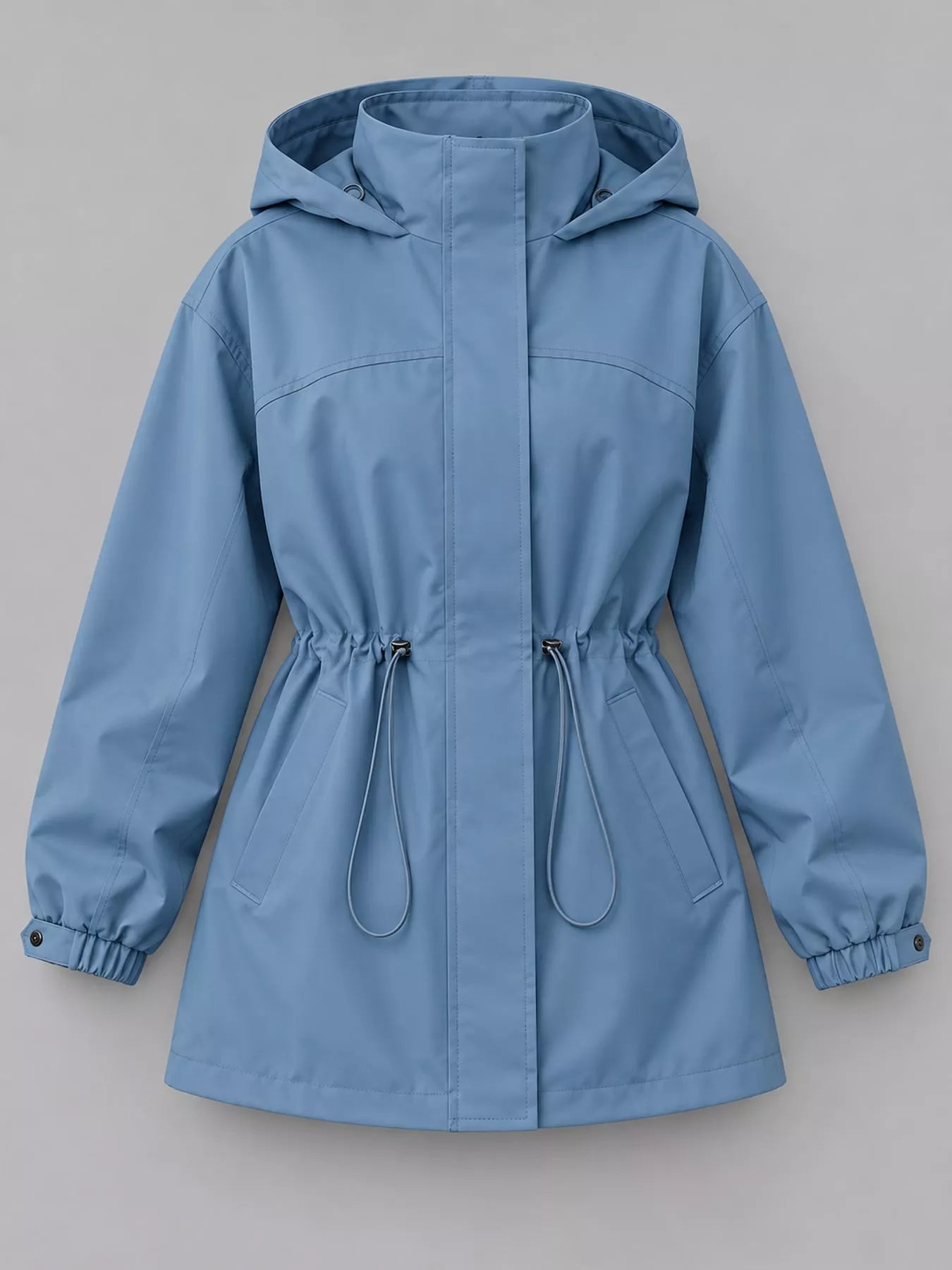 The Breeze Hooded Drawstring Windbreaker