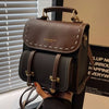 Vintage Style Leather Backpack Bag