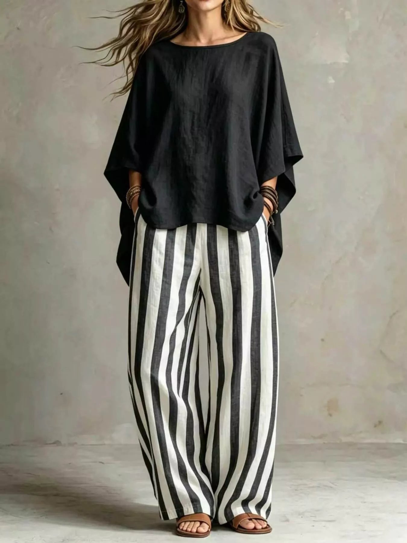 The Quinn Top & Pants Set – full look in extended sizing