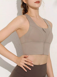 The Zia Front-Zip Active Tank