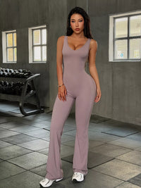 The Avery Sleeveless Flare Jumpsuit