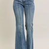 Judy Blue Full Size High-Waist Flare Denim Jeans with Front Seam Detail Plus Size