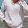 Men's Full Size V-Neck Long Sleeve Top Plus Size