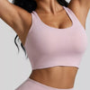 The Greta Twist-Back Halter Sports Bra