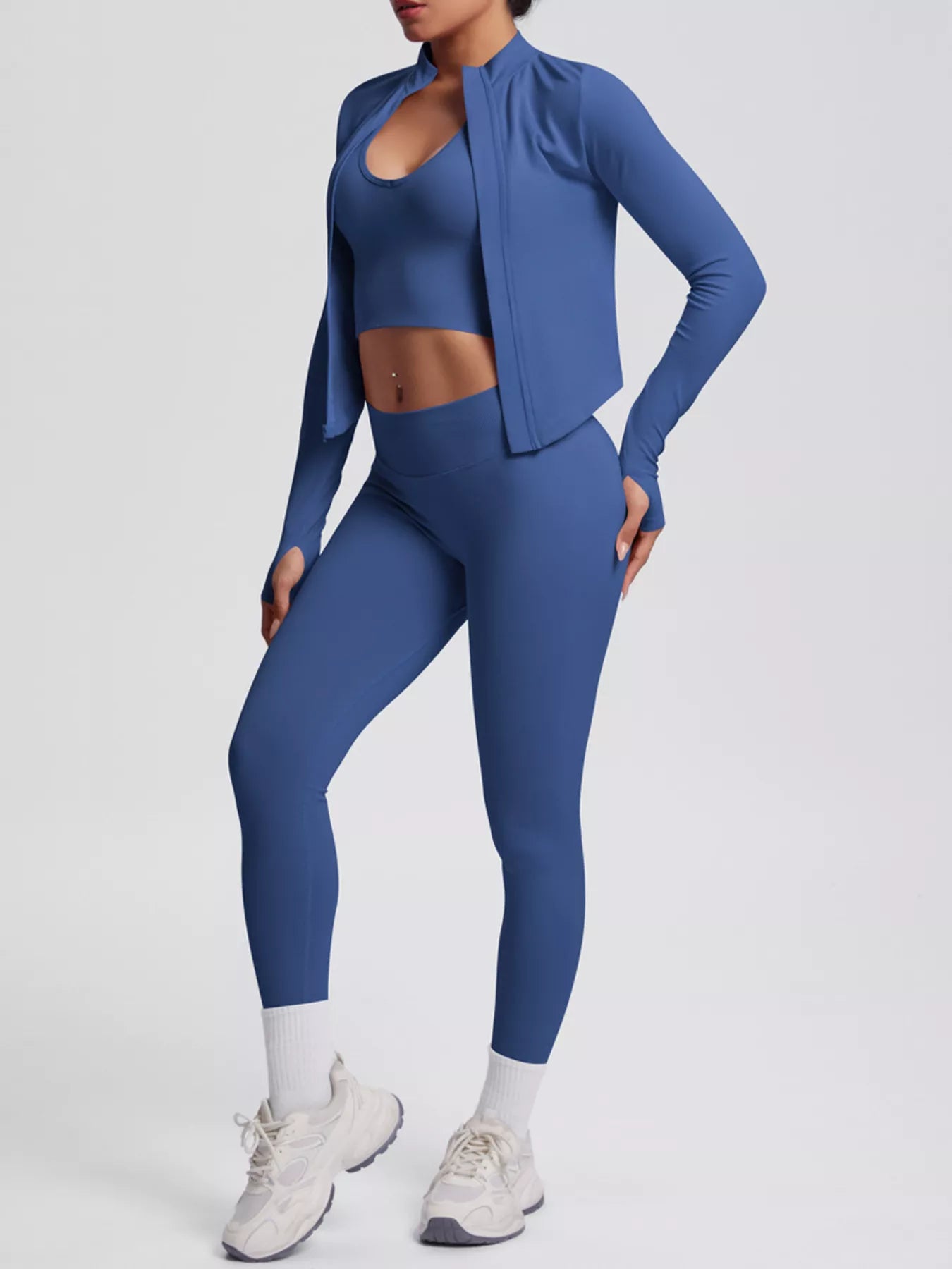 The Lucia Three-Piece Tank, Jacket & Legging Set
