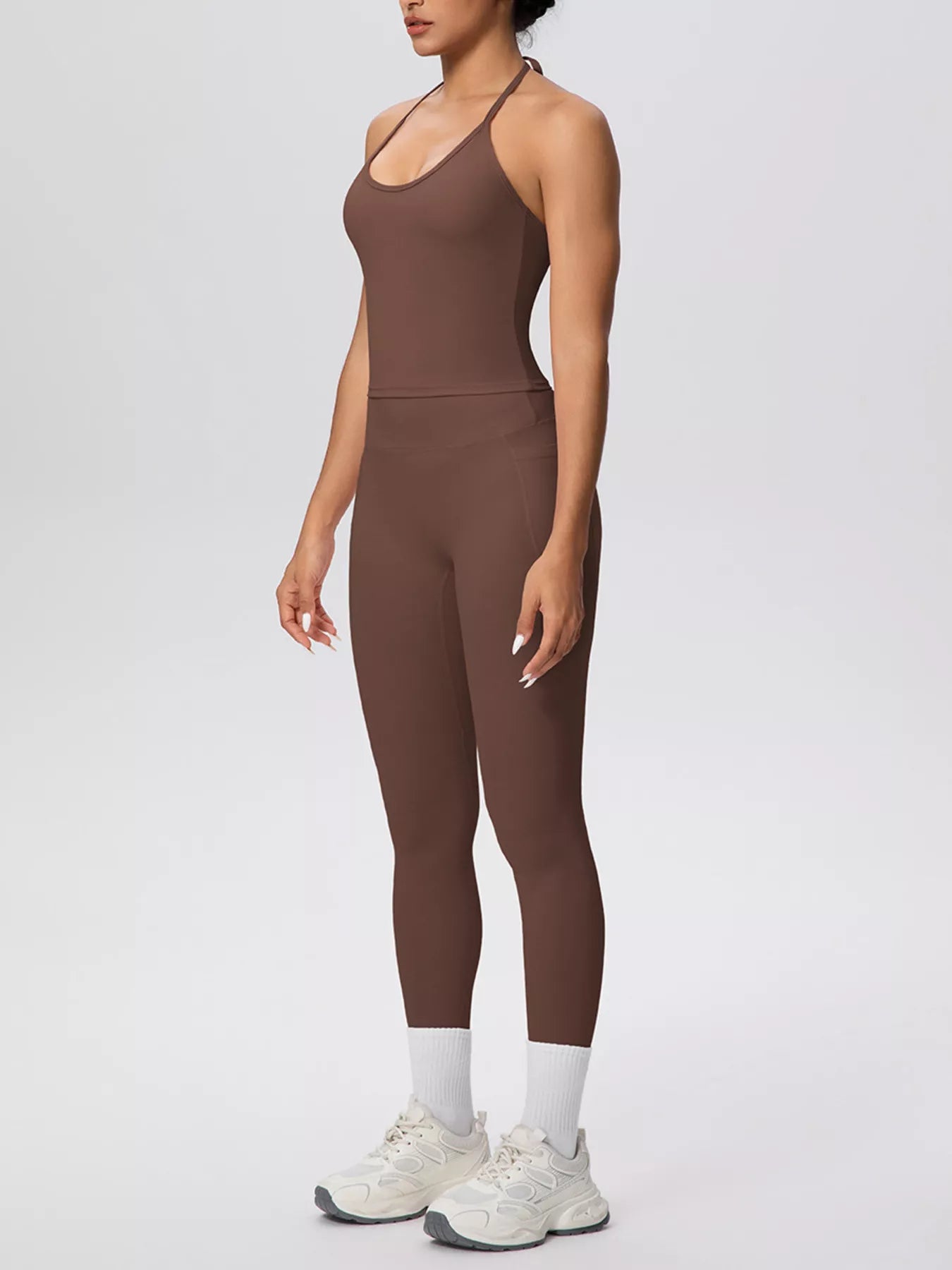 The Lucia Soft Halter Cami & Legging Set