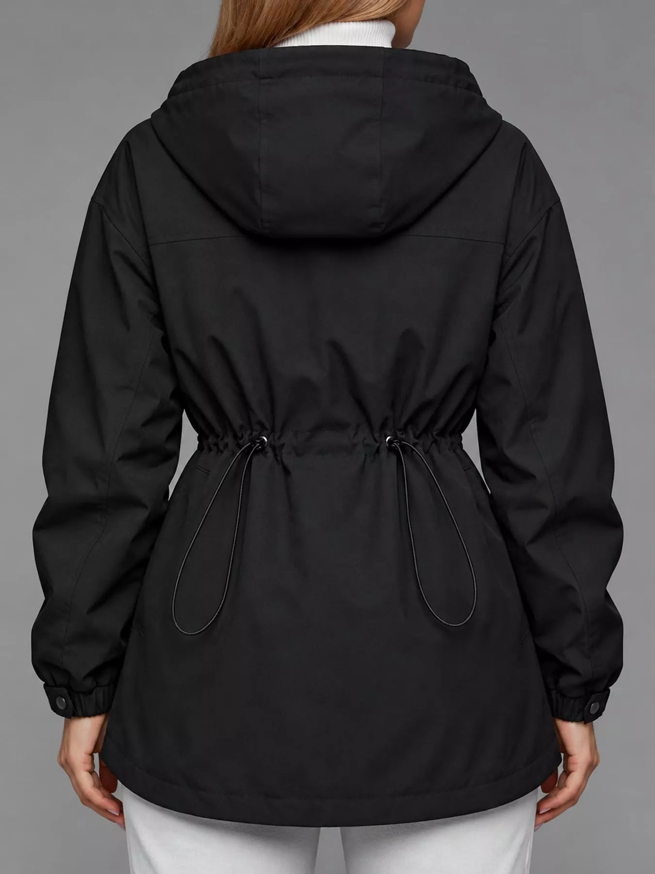 The Breeze Hooded Drawstring Windbreaker