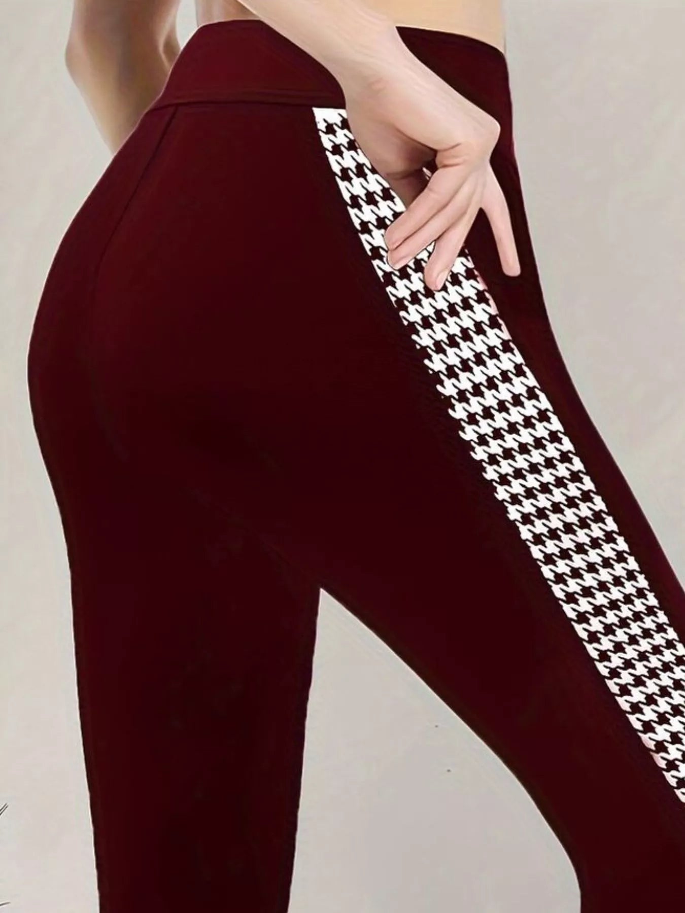 The Harper Houndstooth Panel Legging
