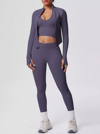 The Lucia Three-Piece Tank, Jacket & Legging Set