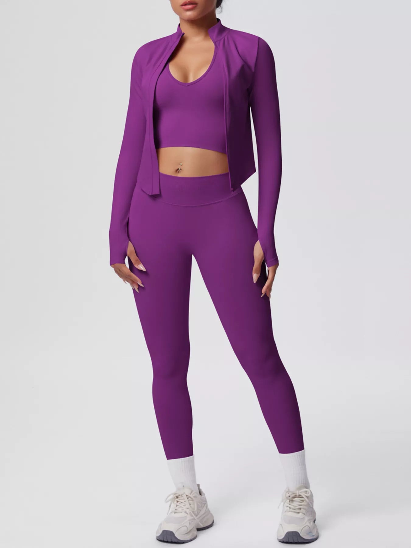 The Lucia Three-Piece Tank, Jacket & Legging Set