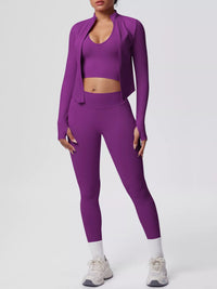 The Lucia Three-Piece Tank, Jacket & Legging Set