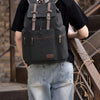 Canvas Backpack Bag with Buckle Straps