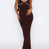 Lace Detail Slim Fit Bodycon Maxi Dress