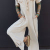 Pocket Front Short Sleeve Wide Leg Jumpsuit
